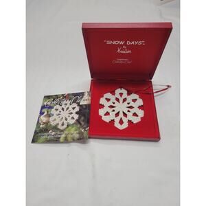 Longaberger Collectors Club 2000 "Snow Days" Snowflake Ornament by Kaitlin